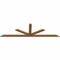Ekena Millwork Saratoga Smooth Timber Gable Bracket, Western Red Cedar, 84"W x 24"H x 1 1/2"D x 3 1/2"F, 7/12 Pitch GBW084X24X0204SAR00SWR - alternate 3